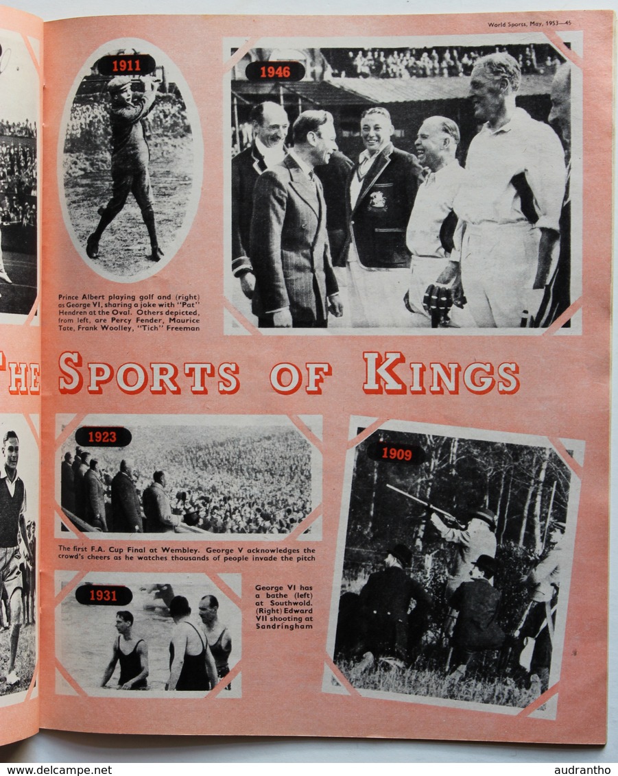 revue may 1953 World Sports Coronation Number Queen Cricket Royal Family in sport Golf Boxe