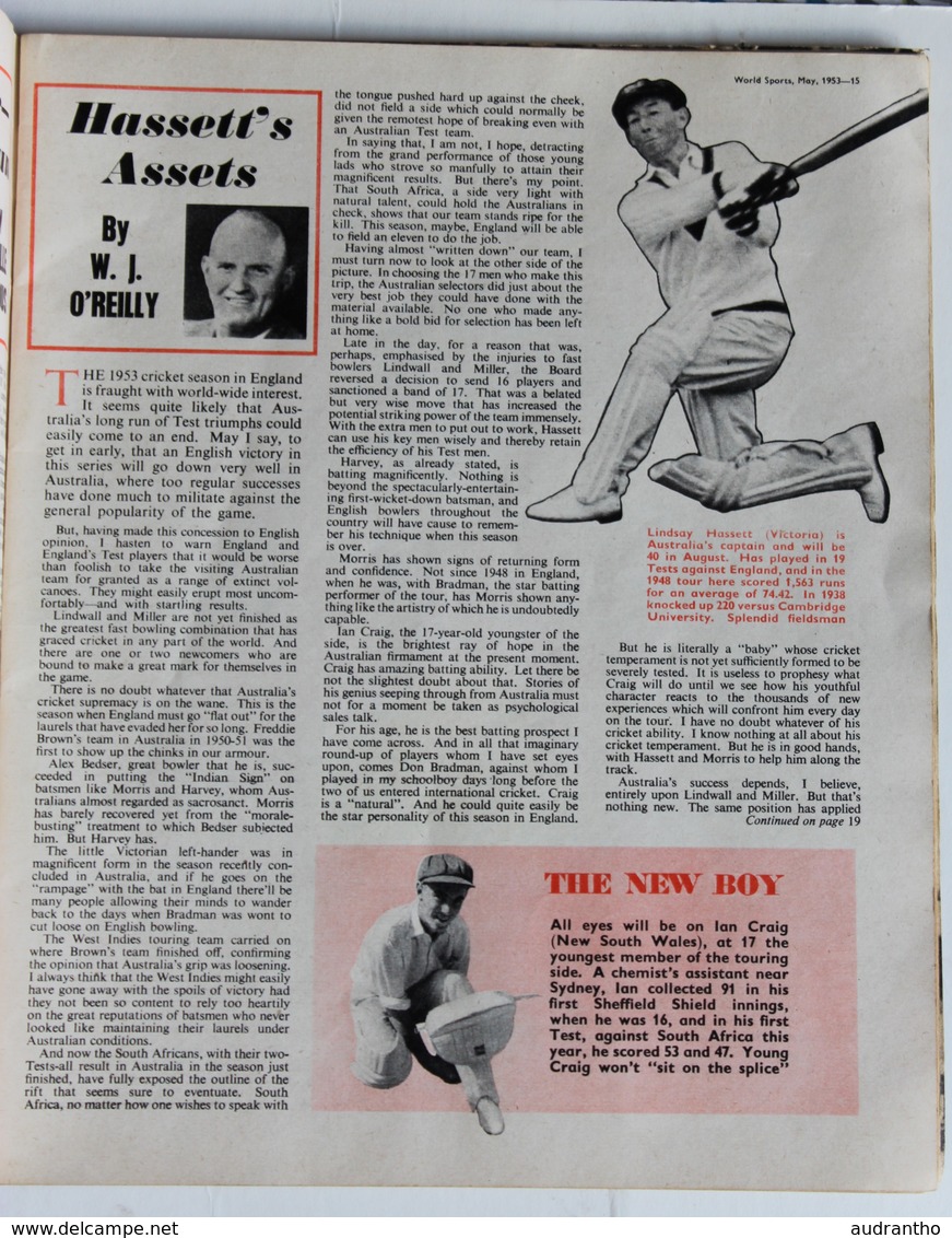 revue may 1953 World Sports Coronation Number Queen Cricket Royal Family in sport Golf Boxe