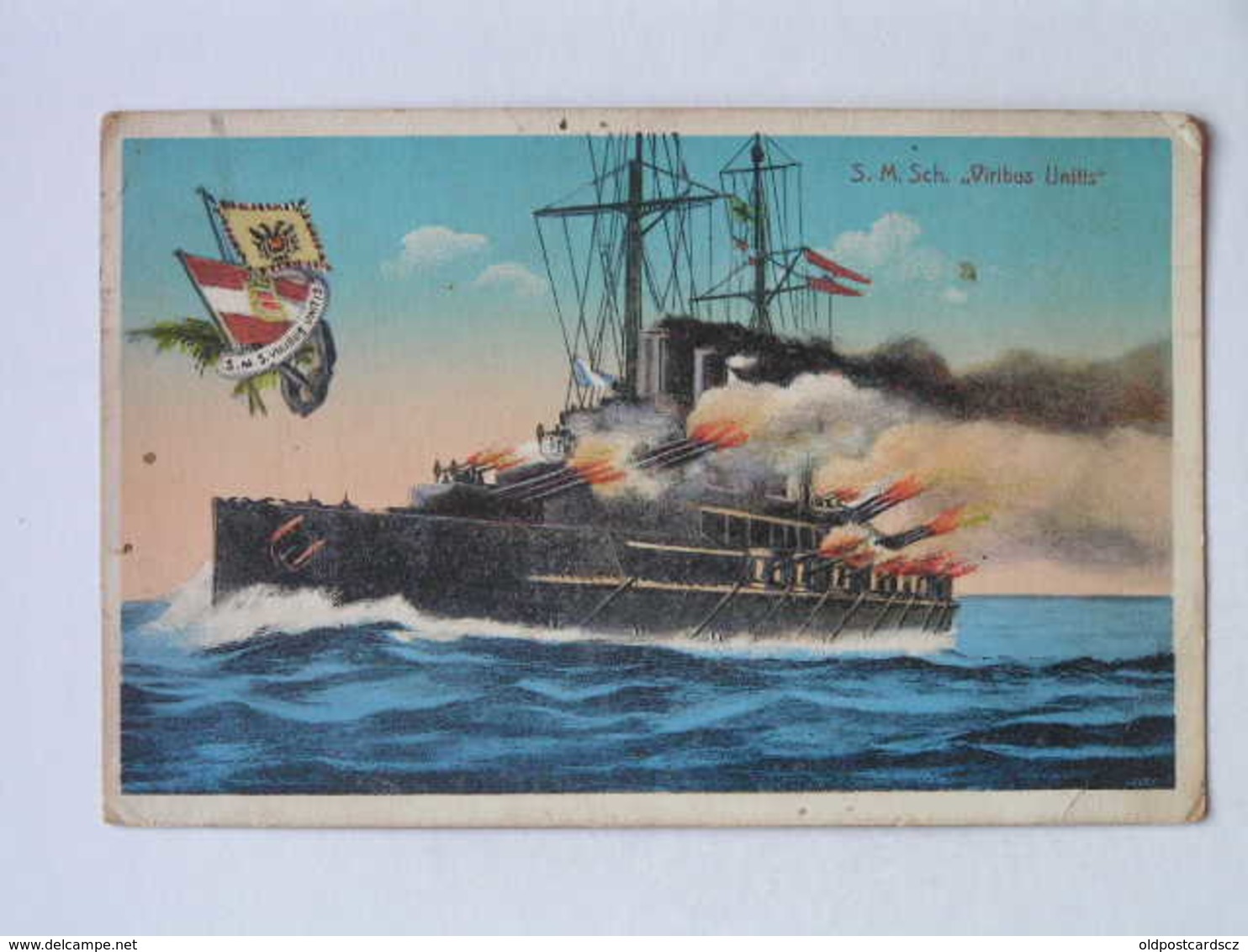 K.U.K. Kriegsmarine Marine  SMS 1185 SMS Viribus Unitis 1919 Ed G Costalunga - Guerra