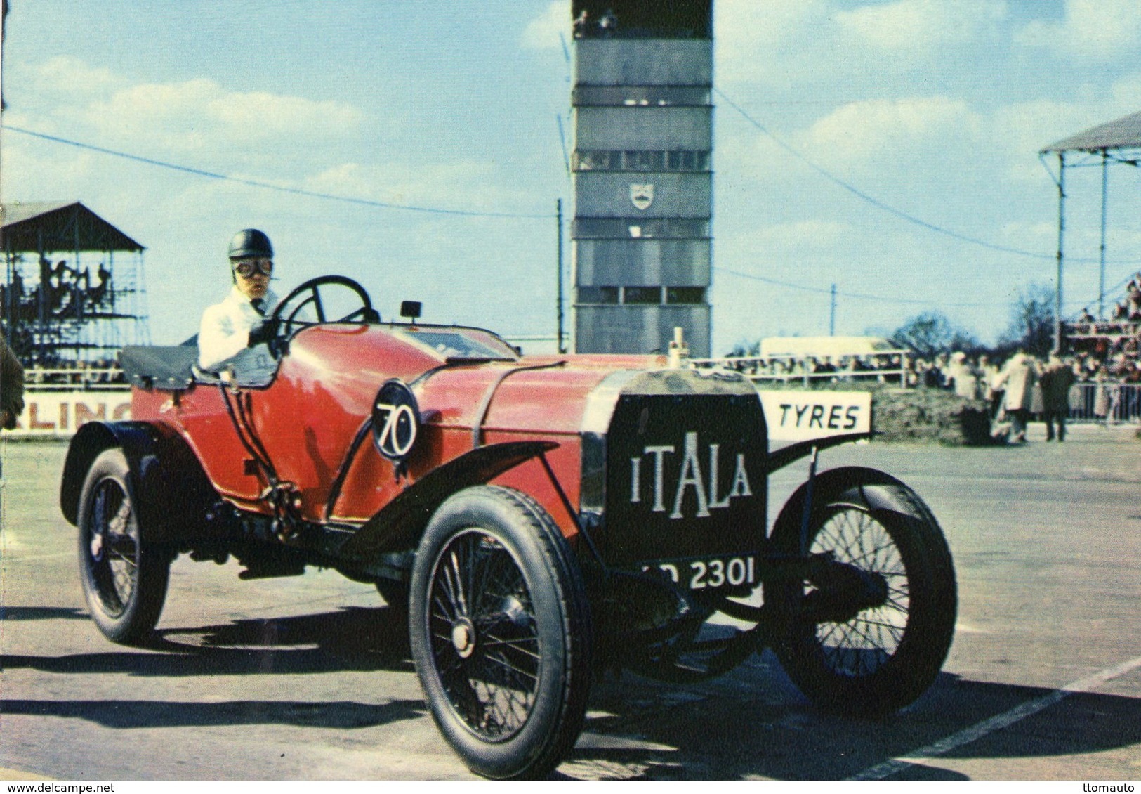 Itala Grand Prix  - 1908  -  Publicité Trophirès   -  Carte Postale - Passenger Cars