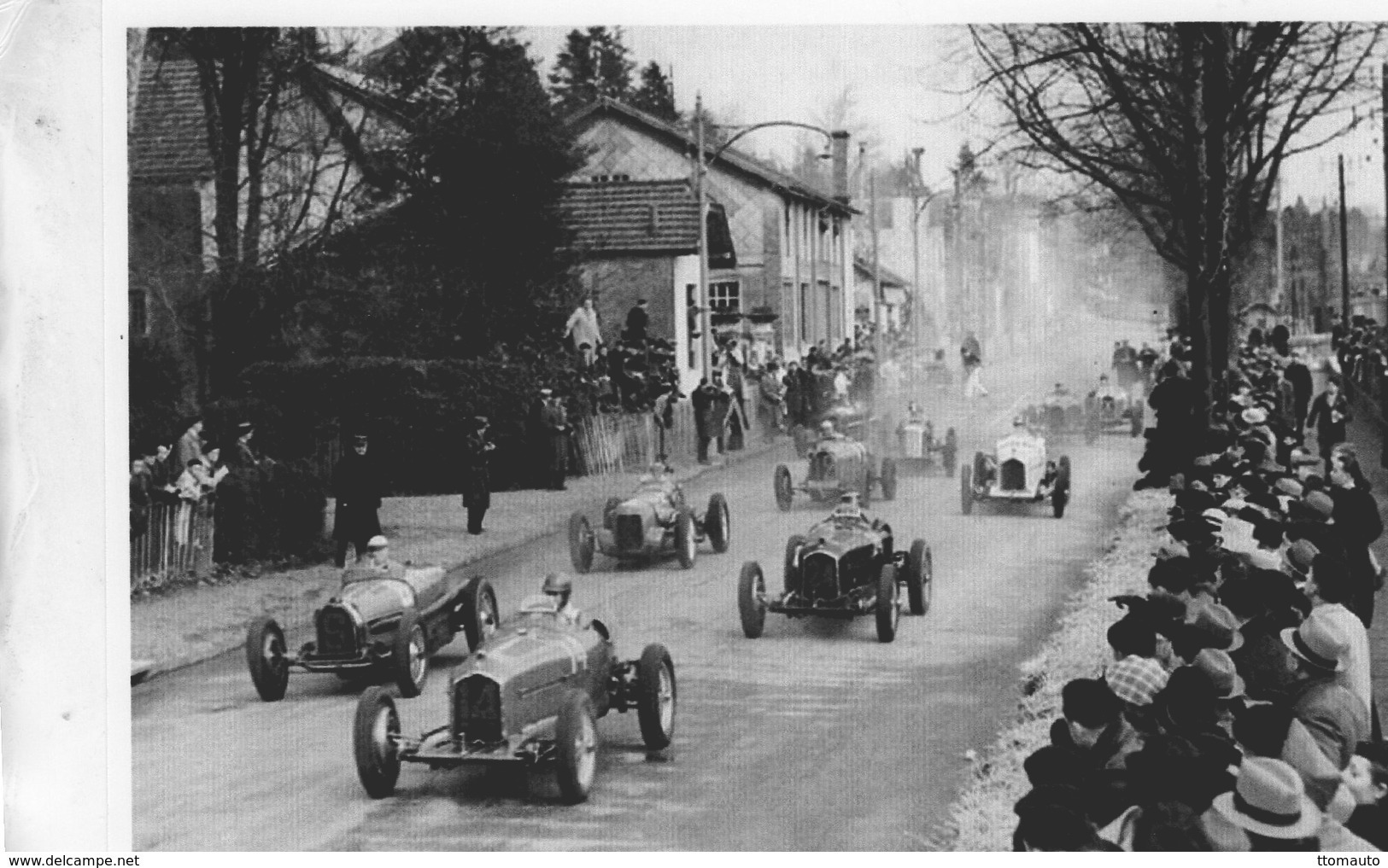 Grand Prix De Pau 1935  -  Tazio Nuvolari (Alfa) Et Hellé Nice (Bugatti) -  15x10 PHOTO - Grand Prix / F1