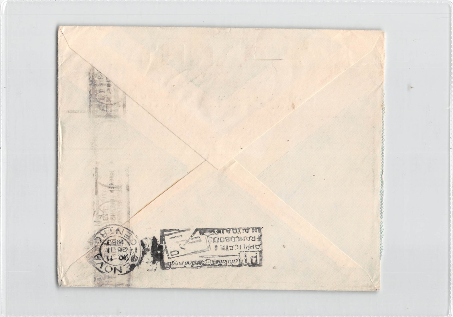 AG1697 02  TICARET IZMIR TO GENOVA - AIR MAIL - Storia Postale