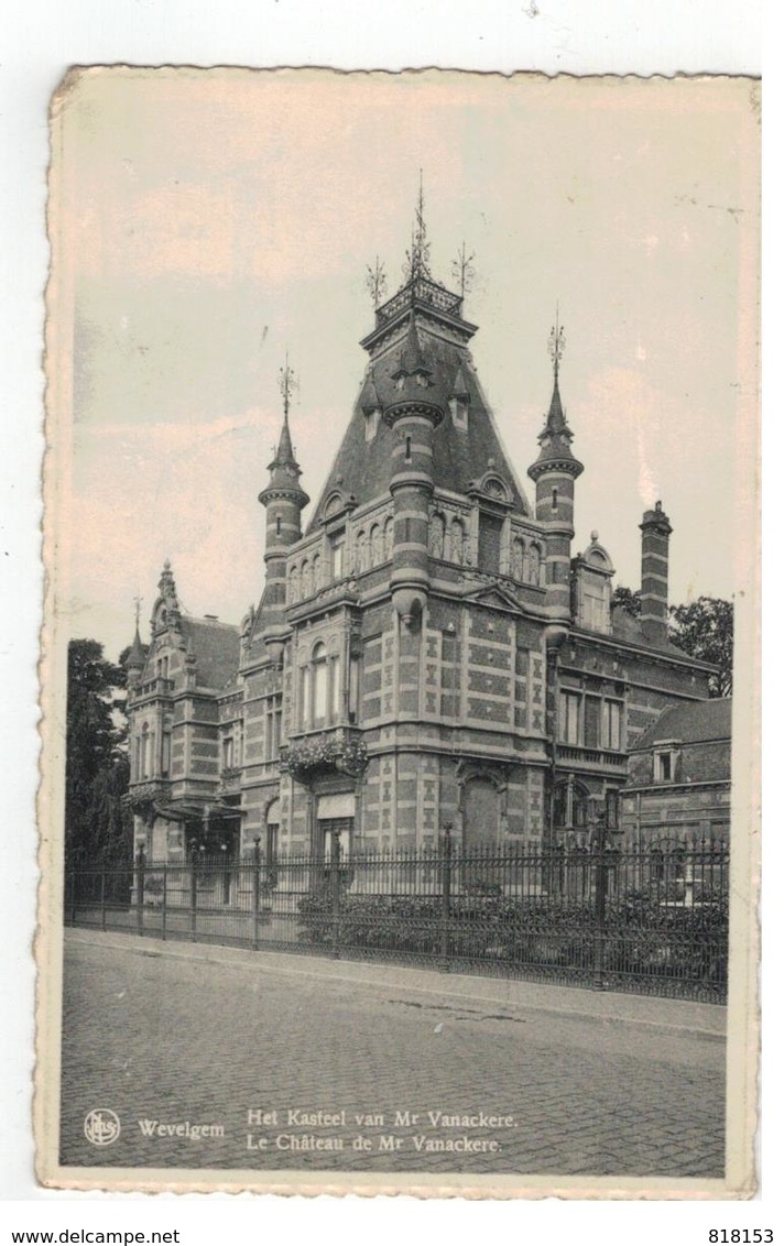 Wevelgem Het Kasteel Van Mr Vanackere - Wevelgem