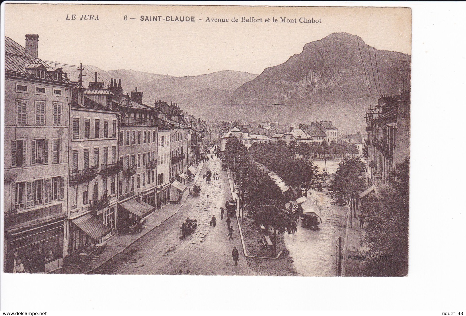 6 - SAINT-CLAUDE - Avenue De Belfort Et Le Mont Chabot - Saint Claude