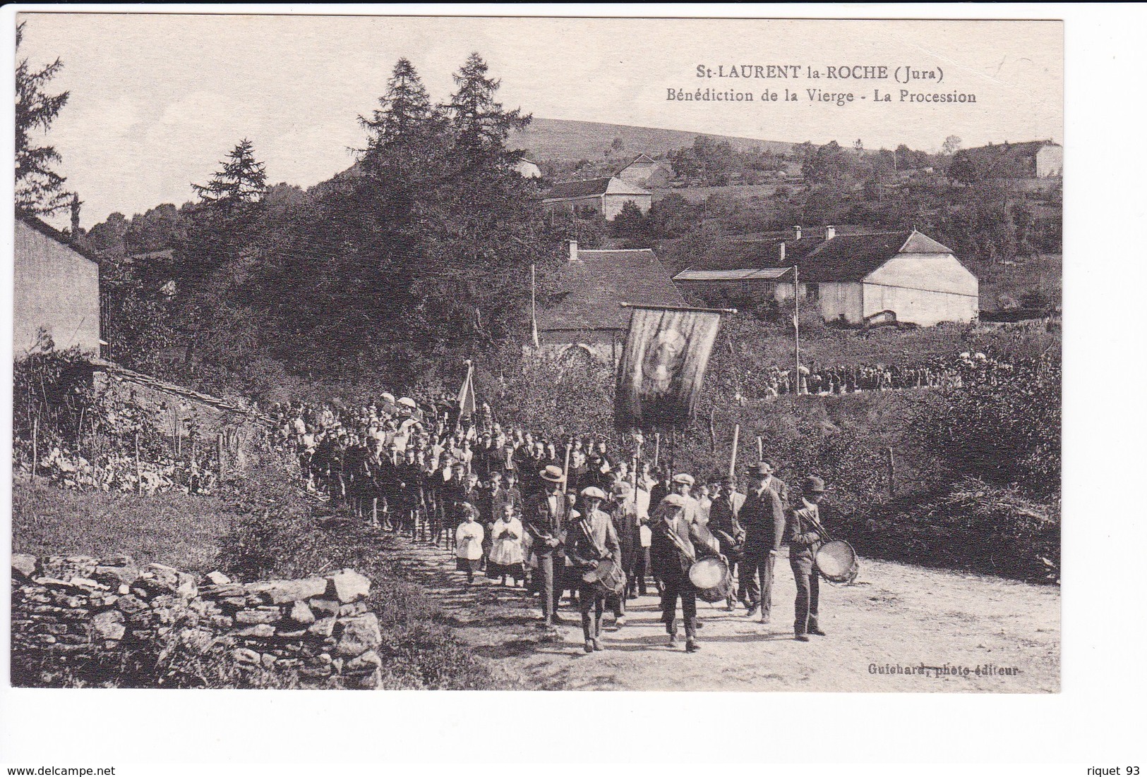 St-LAURENT-le-ROCHE - Bénédiction De La Vierge - La Procession - Autres & Non Classés