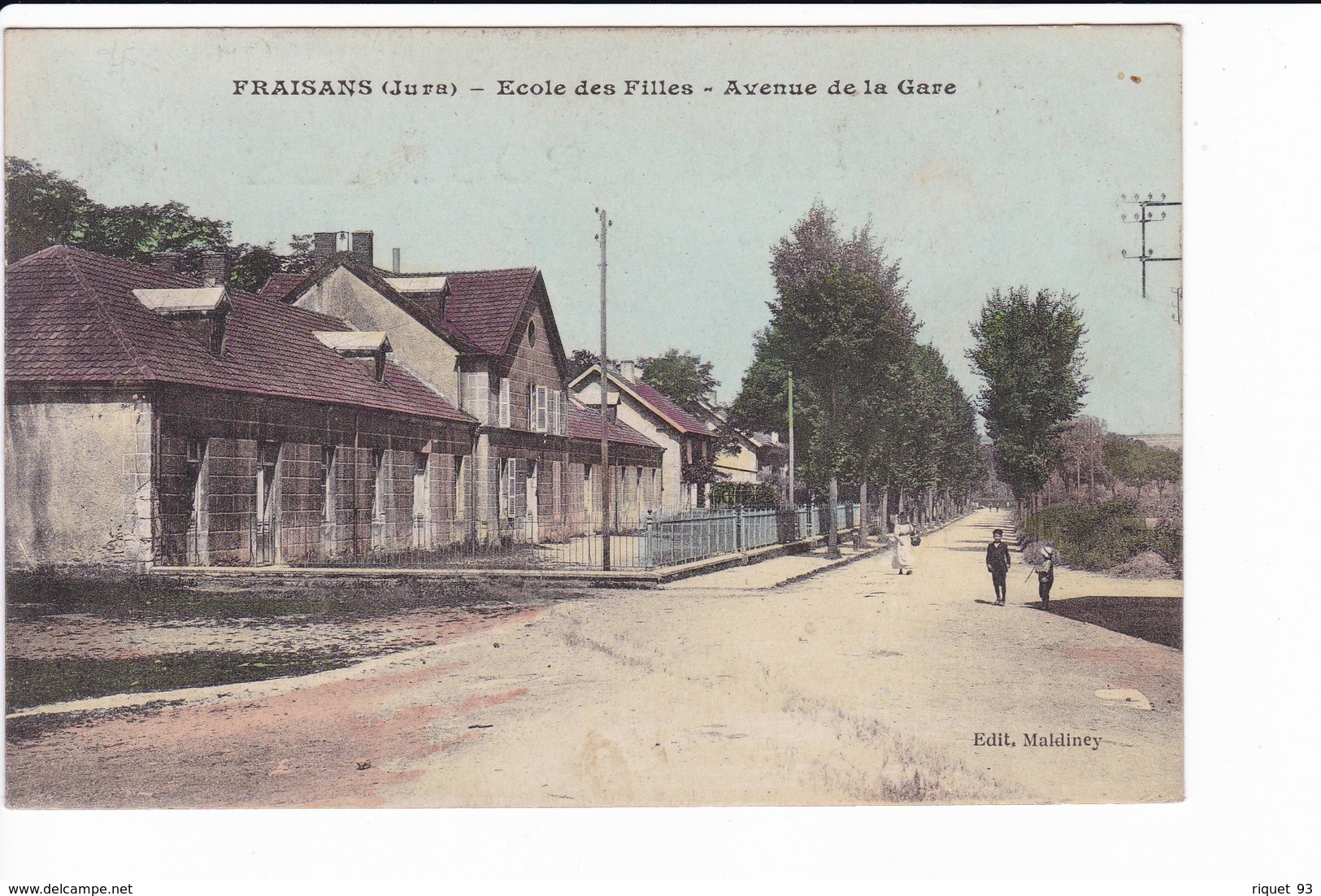 FRAISANS - Ecole Des Filles - Avenue De La Gare - Sonstige & Ohne Zuordnung