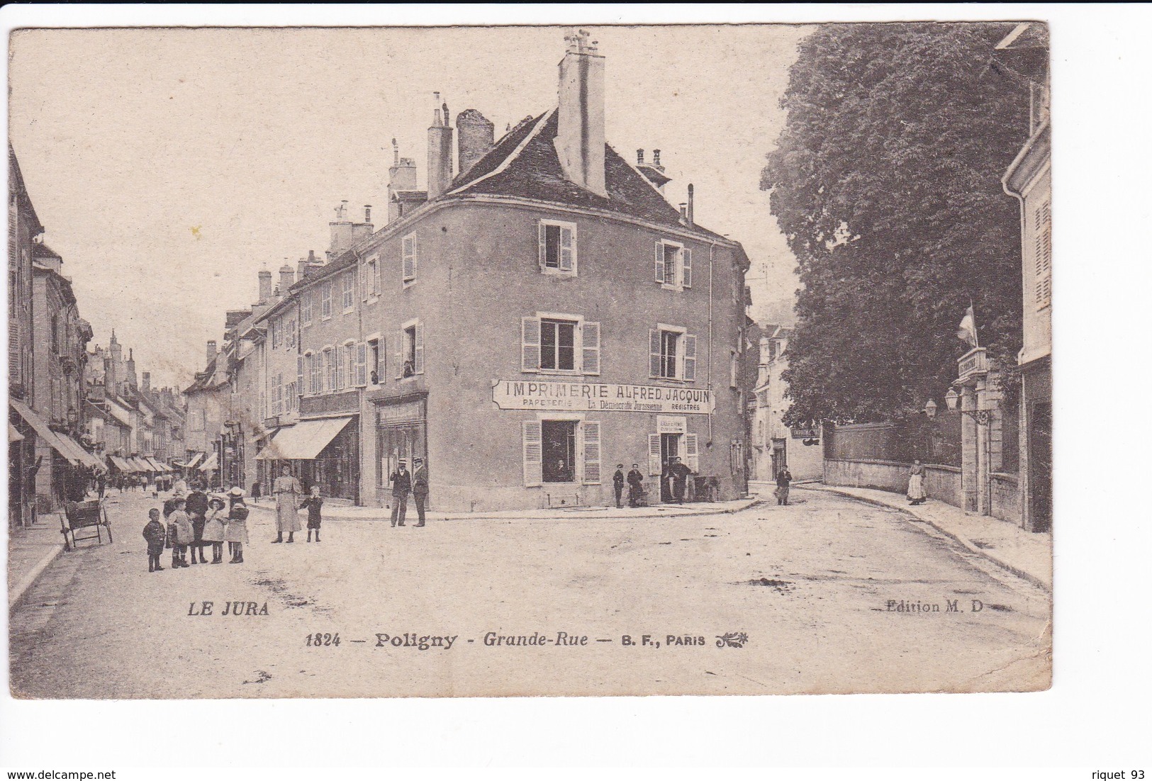 1824 - Poligny - Grande-Rue - Poligny