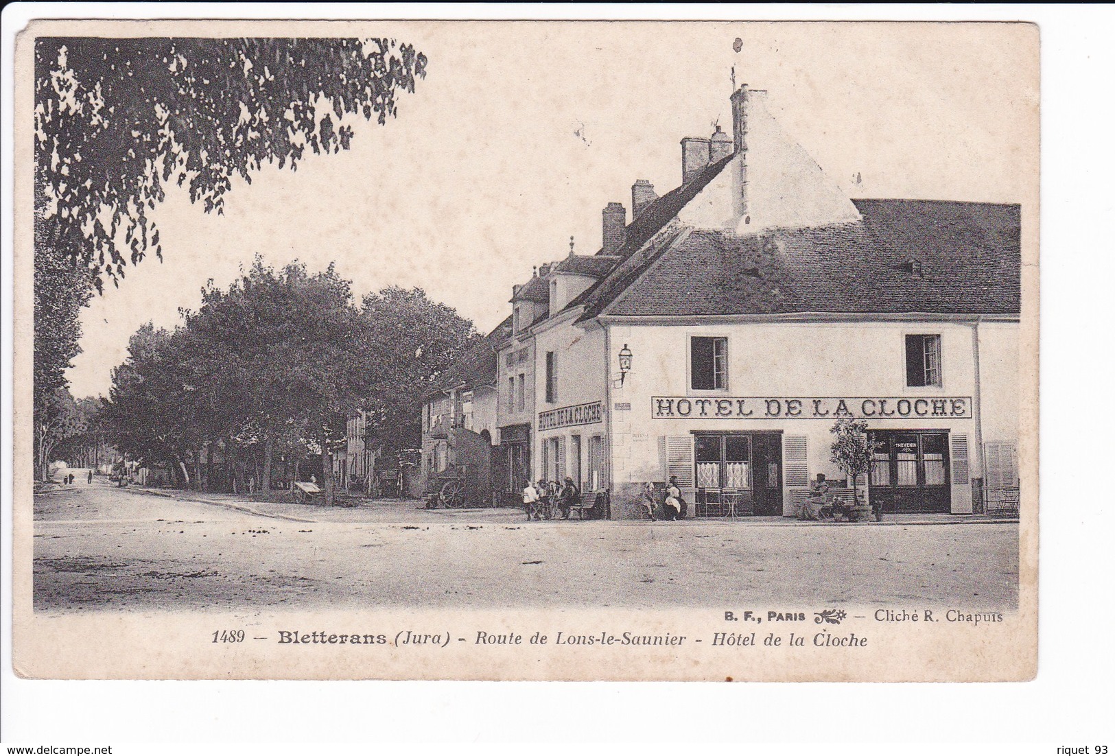 1489 -Bletterans - Route De Lons-le-Saunier - Hôtel De La Cloche - Sonstige & Ohne Zuordnung