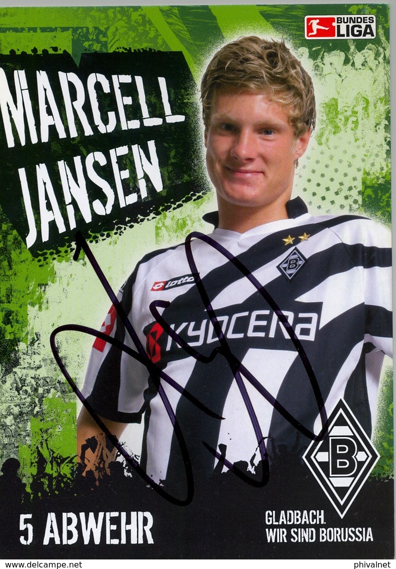 TARJETA PUBLICITARIA , FÚTBOL , SOCCER , FOOTBALL , BORUSSIA - BUNDES LIGA , MARCELL JANSEN - Fútbol