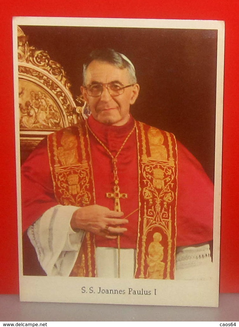S. S. Joannes Paulus I Pont. Max. Papa Giovanni Paolo I Cartolina Non Viaggiata - Popes