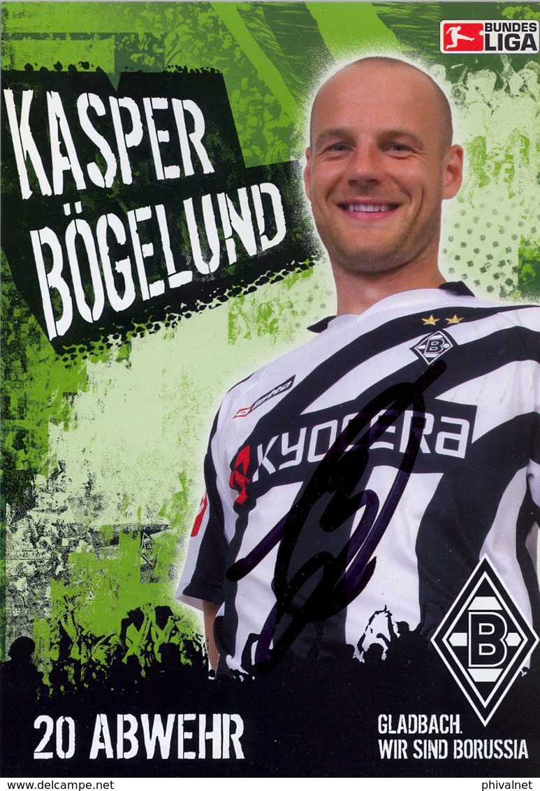 TARJETA PUBLICITARIA , FÚTBOL , SOCCER , FOOTBALL , BORUSSIA - BUNDES LIGA , KASPER BÖGELUND - Fútbol