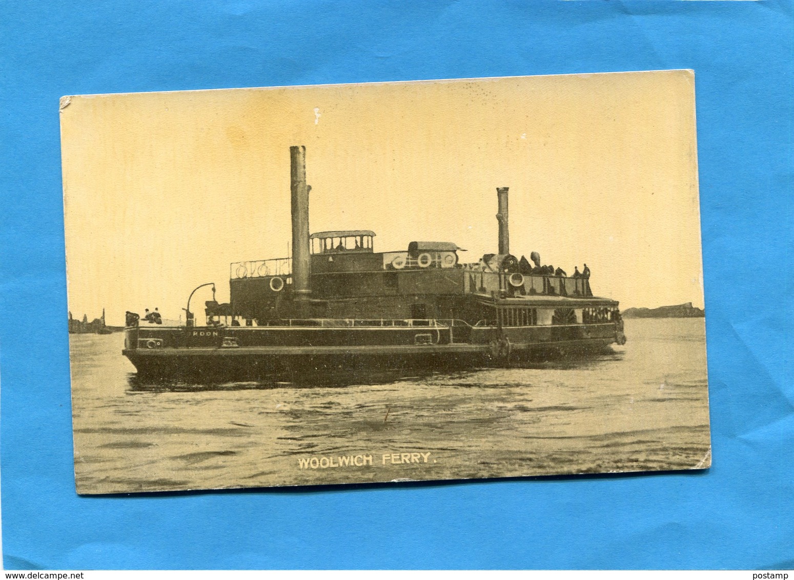 WOOLWICH FERRY -Gros Plan  Années 1920+30 -édition Molyneux Bros - Ferries