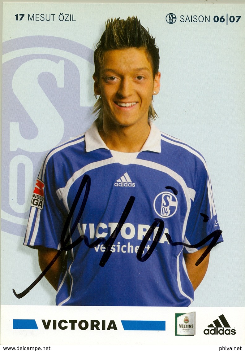 TARJETA PUBLICITARIA , FÚTBOL , SOCCER , FOOTBALL , FC SCHALKE O4 / VICTORIA - MESUT ÖZIL - Soccer