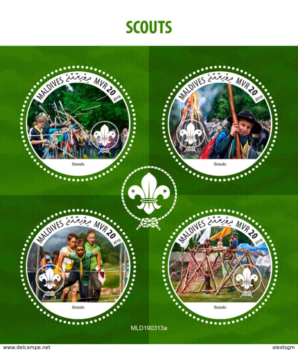 MALDIVES 2019 - Scouts, Archery. Official Issue [MLD190313a] - Tiro Al Arco