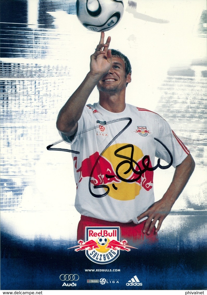 TARJETA PUBLICITARIA , FÚTBOL , SOCCER , FOOTBALL , RED BULL - SALZBURG , ALEXANDER ZICKLER - Fútbol