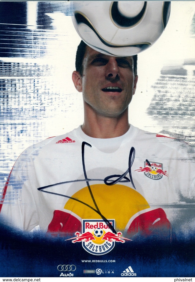 TARJETA PUBLICITARIA , FÚTBOL , SOCCER , FOOTBALL , RED BULL - SALZBURG , ALEKSANDER KNAVS - Fútbol