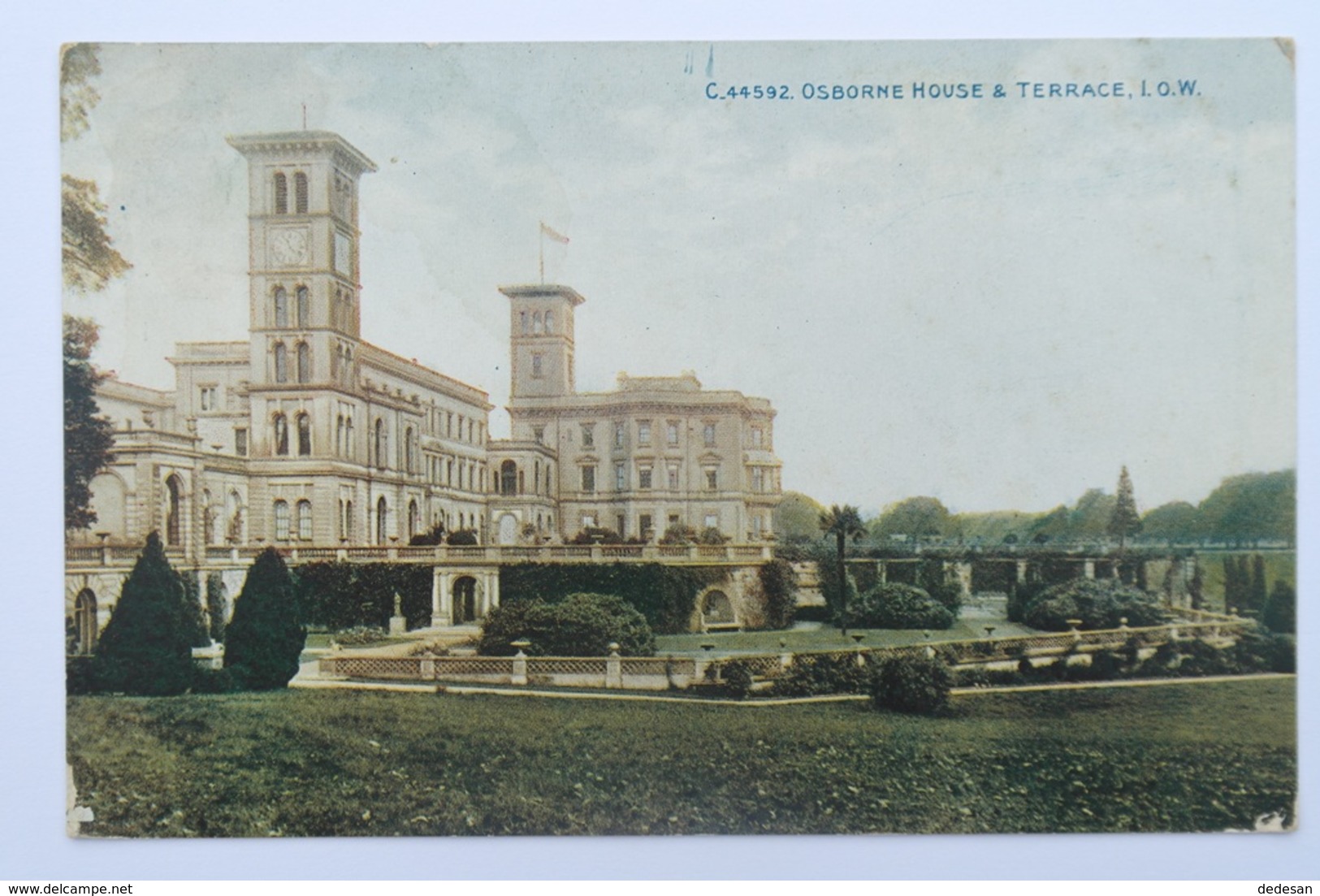 CPA Osborne House & Terrace IOW - Couleur 1912 - TOR21 - Autres & Non Classés