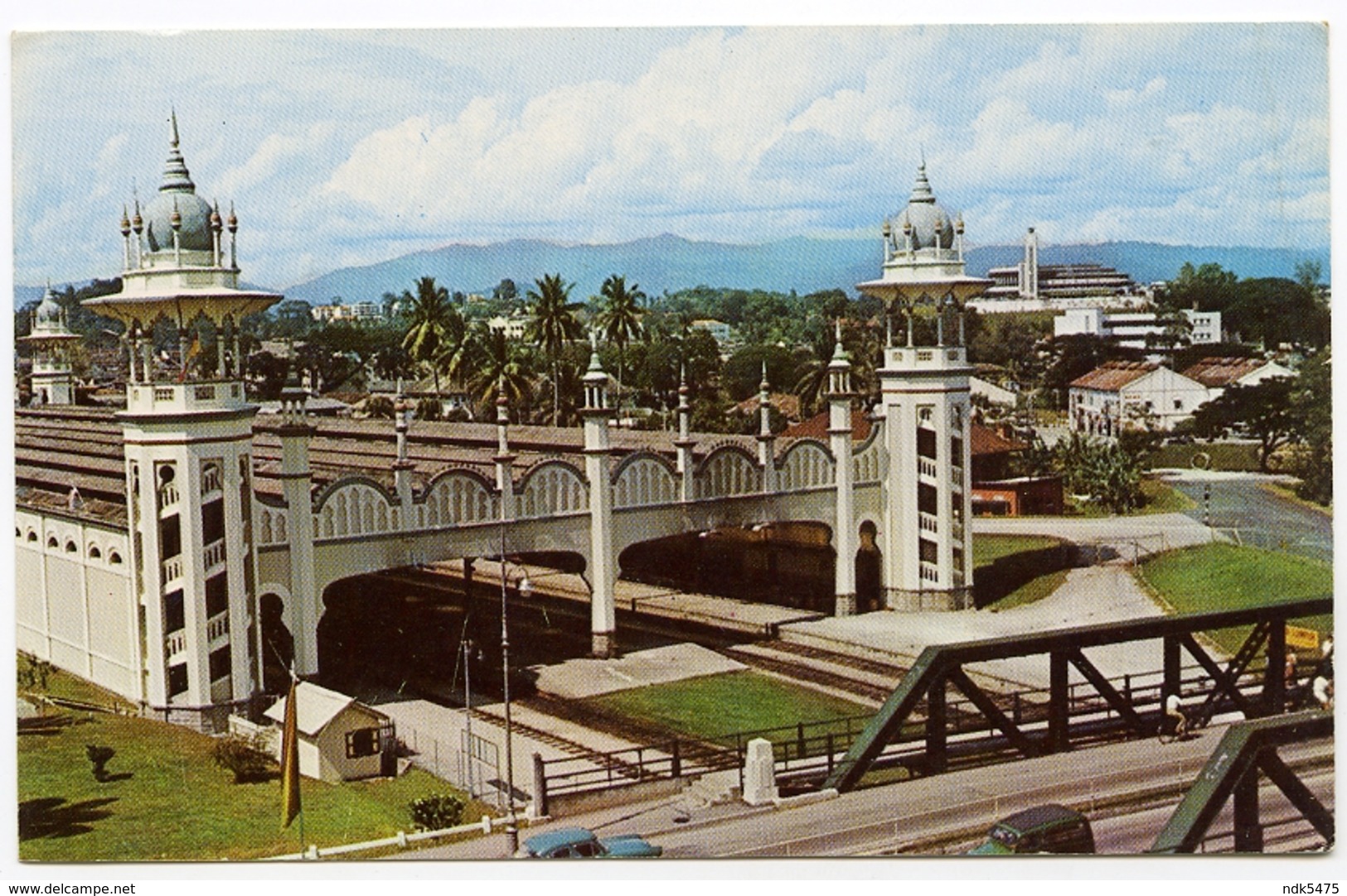 MALAYSIA : KUALA LUMPUR RAILWAY STATION, 1950s / ADDRESS - PLYMOUTH, CULME ROAD (BARNES) - Malaysia