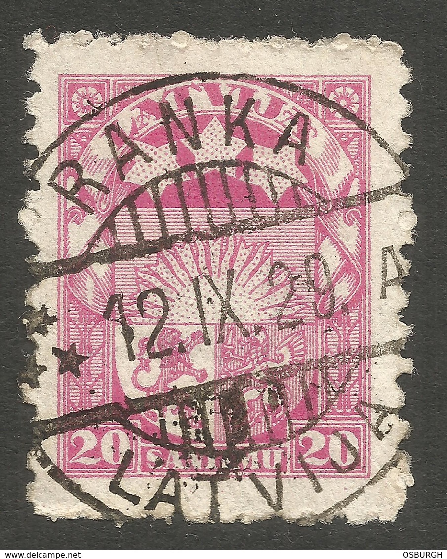 LATVIA. 1923. POSTMARK RANKA. USED. - Latvia