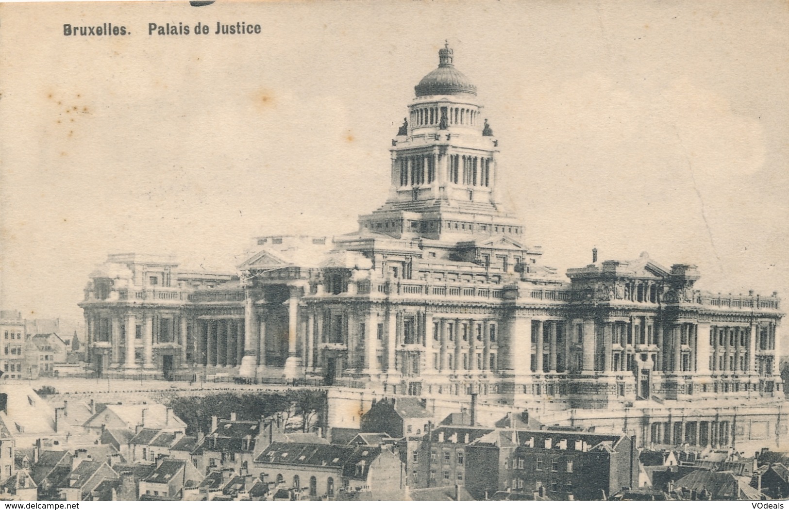 CPA - Belgique - Brussels - Bruxelles - Palais De Justice - Chemins De Fer, Gares