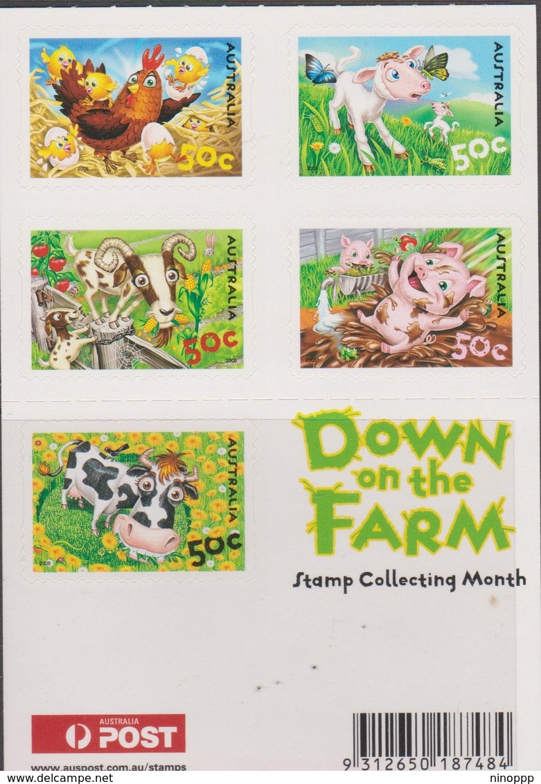 Australia 2005 Down On The Farm $ 2.50 Sheetlet P& S $ 2.50 ,MNH - Blocks & Sheetlets