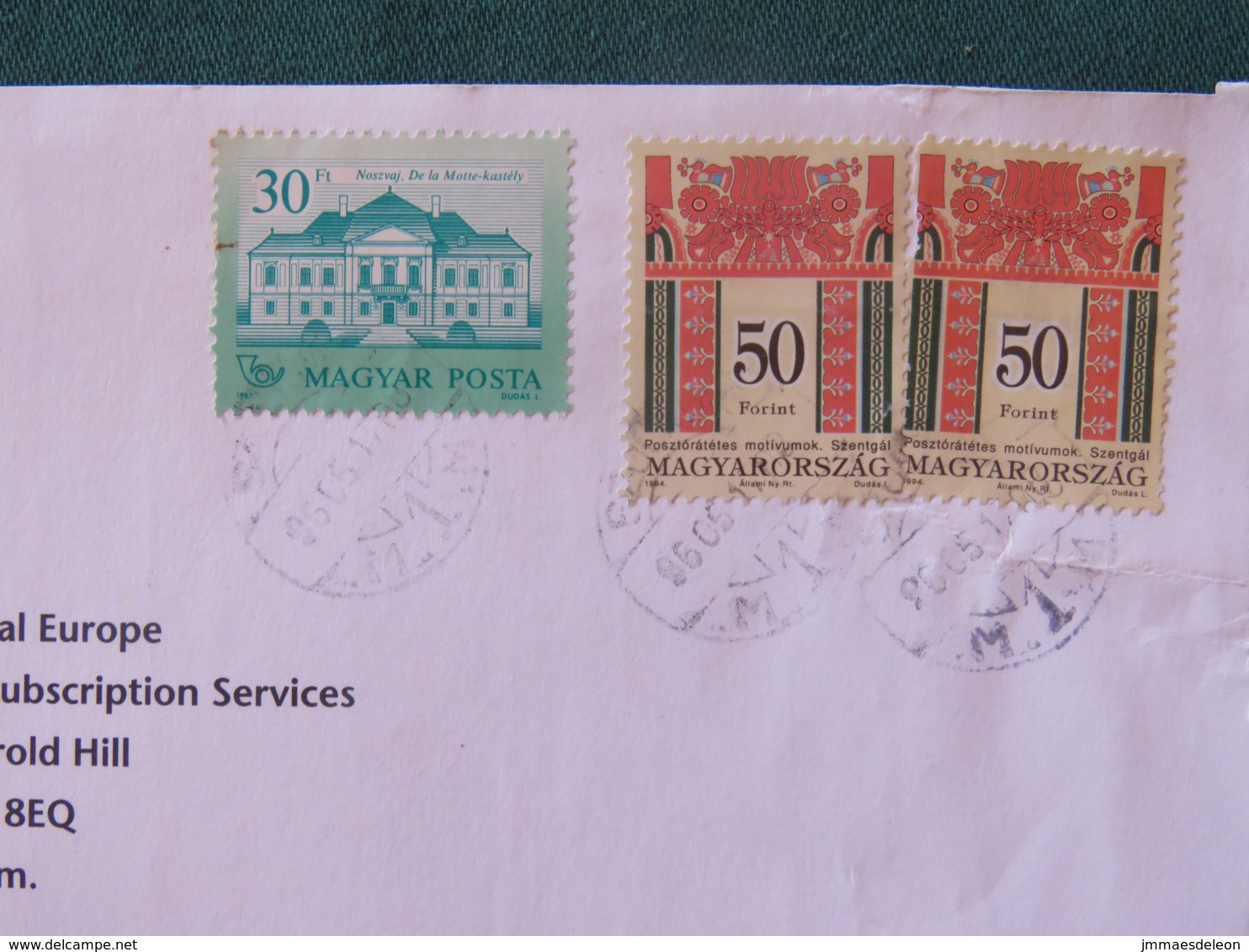 Hungary 2005 Cover To England - Castle - Briefe U. Dokumente