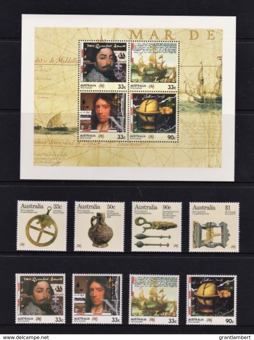 Australia 1985 Navigators & Shipwrecks Sets + Minisheet MNH - Mint Stamps