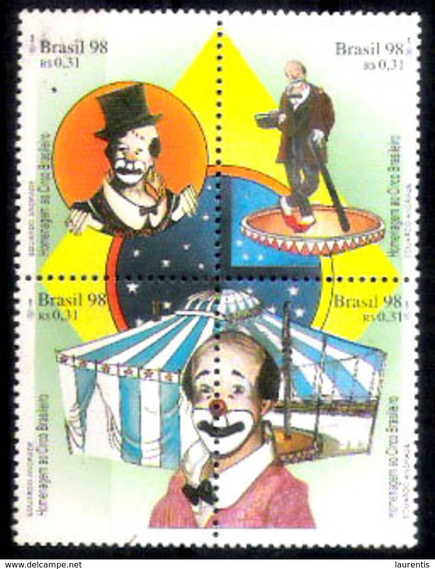 636  Cirque - Bresil Yv 2392-95 - MNH - 1,50  A4 - Circus