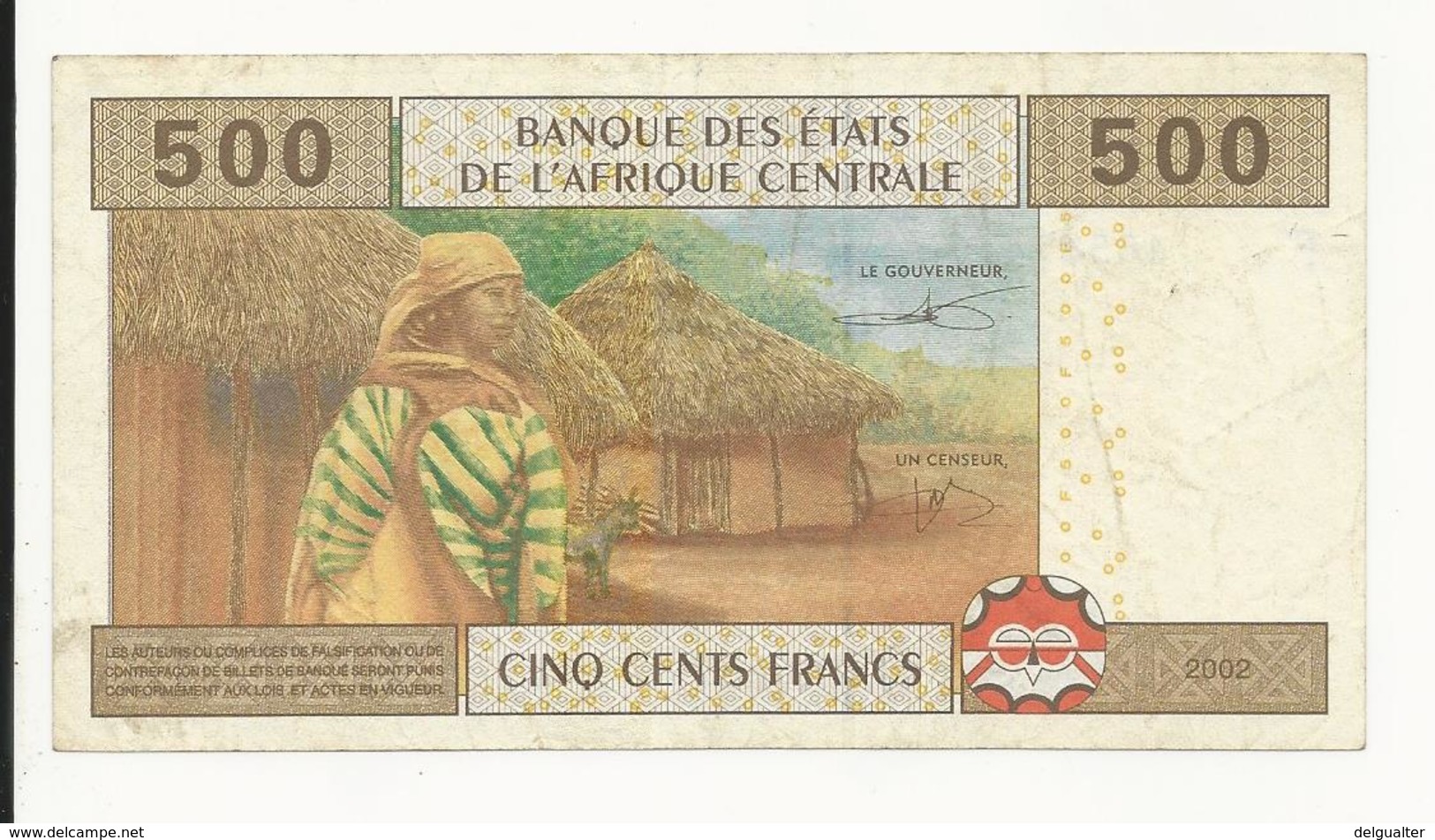 Central African States 500 Francs 2002 EF - États D'Afrique Centrale