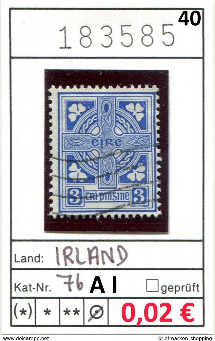 Irland - Eire - Michel 40 + 43 + 73 + 74 + 75 + 76A I + 76D II + 77 + 78A I - oo oblit. used gebruikt