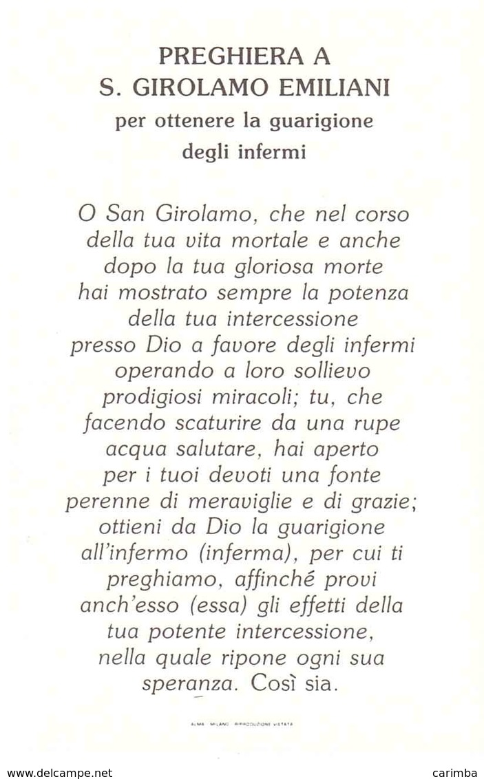 S.GIROLAMO EMILIANI PADRE DEGLI ORFANI - Religione & Esoterismo