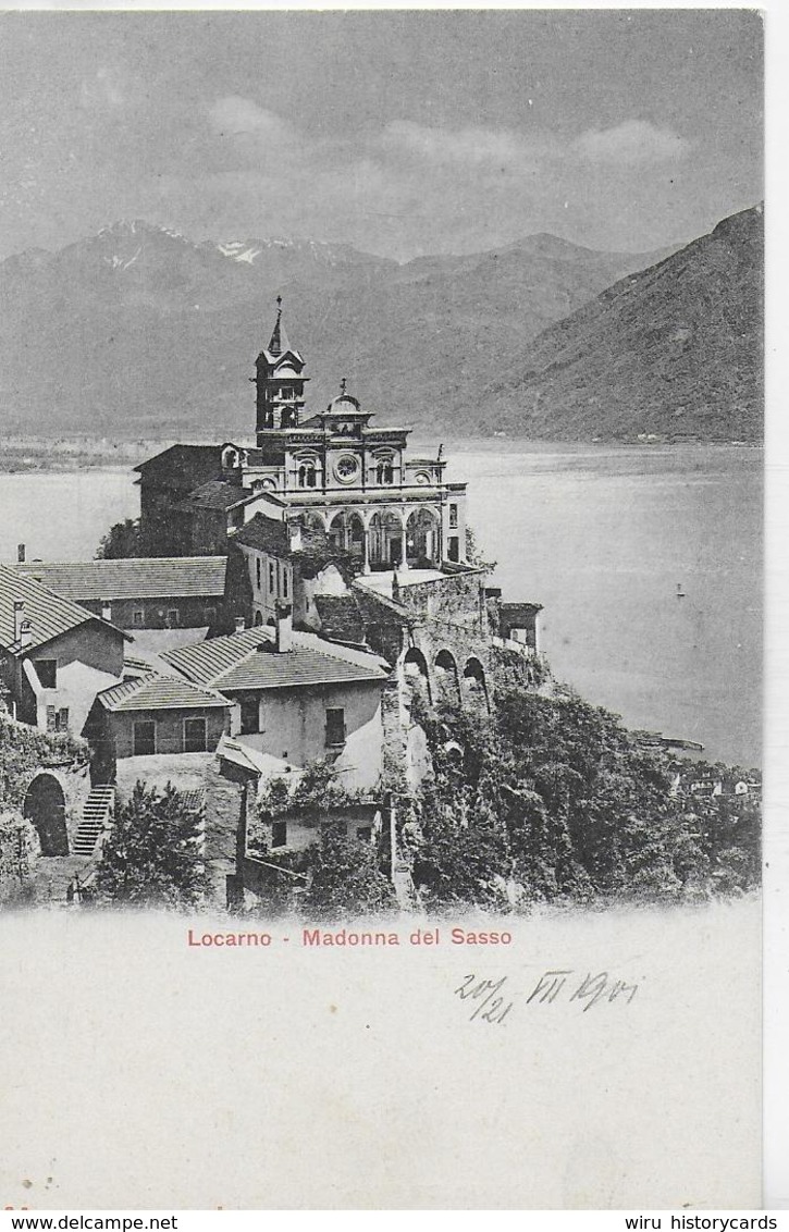 AK 0279  Locarno - Madonna Del Sasso Um 1901 - Sonstige & Ohne Zuordnung