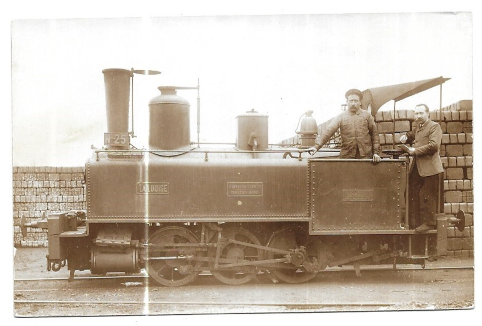 Rare Carte Photo Locomotive " La Louise " - Eisenbahnen