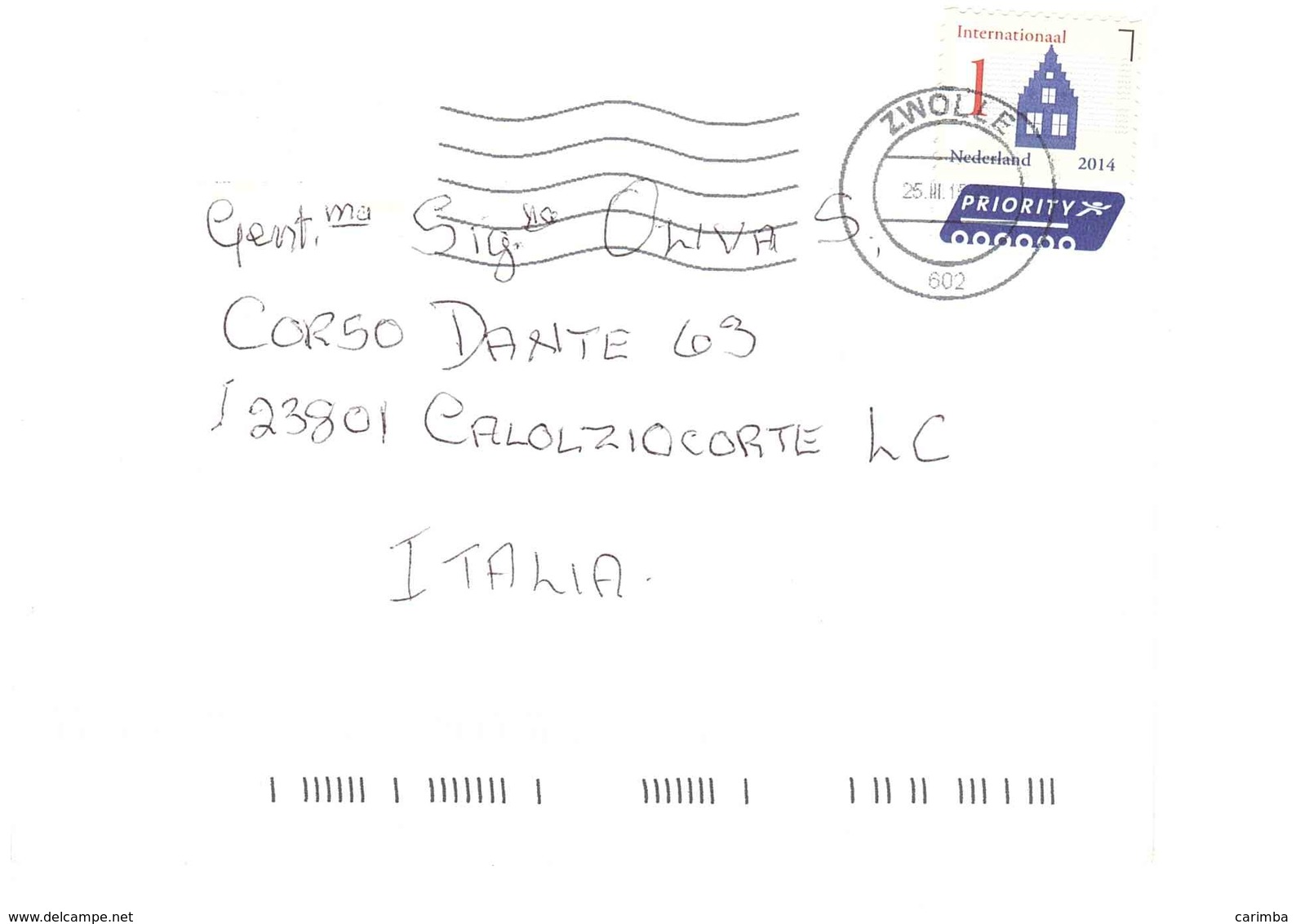 LETTERA X ITALY - Storia Postale