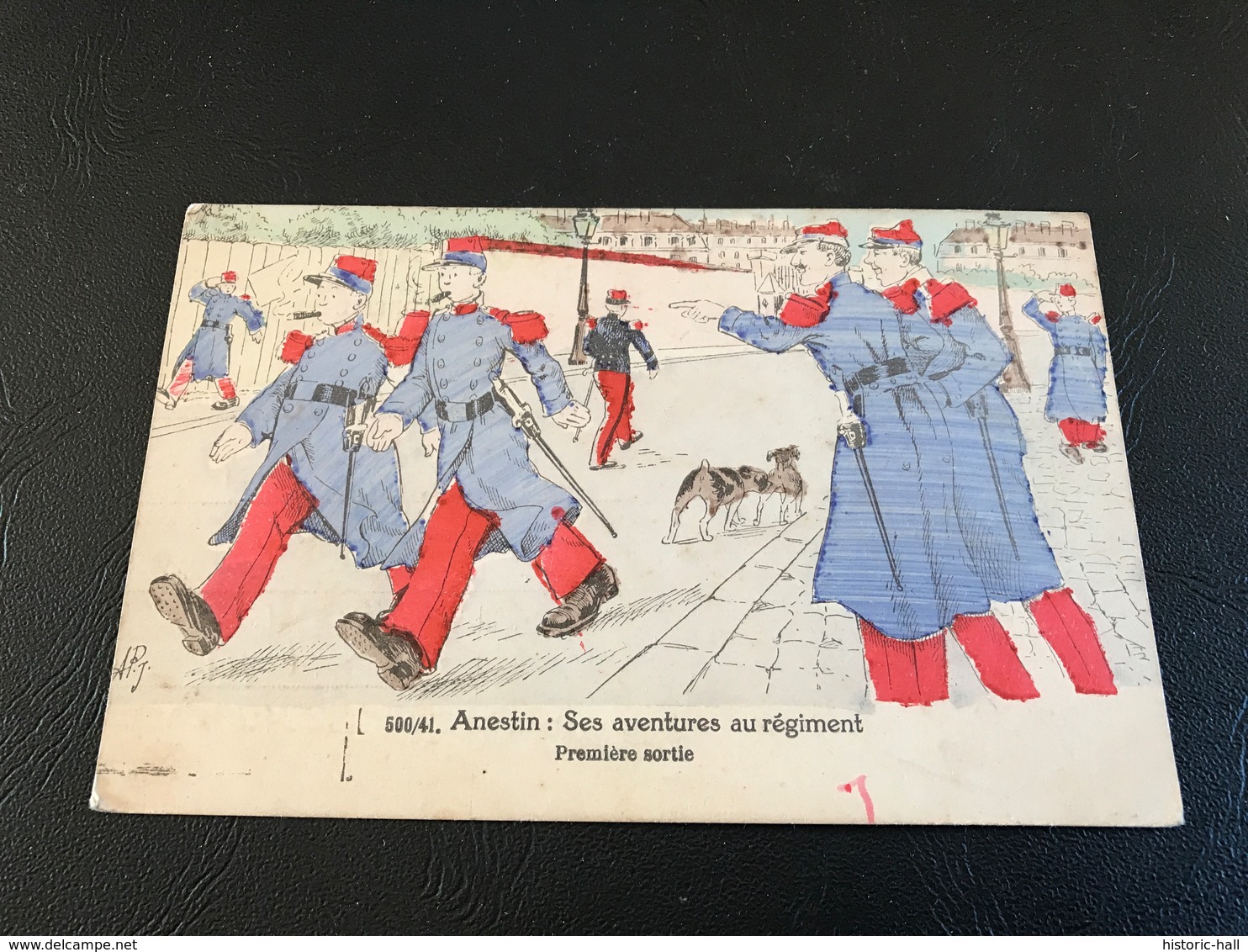 500/41 - Anestin : Ses Aventures Au Régiment. Premiere Sortie - 1914 Tresor Et Postes 69 - 129e Rgt - Umoristiche