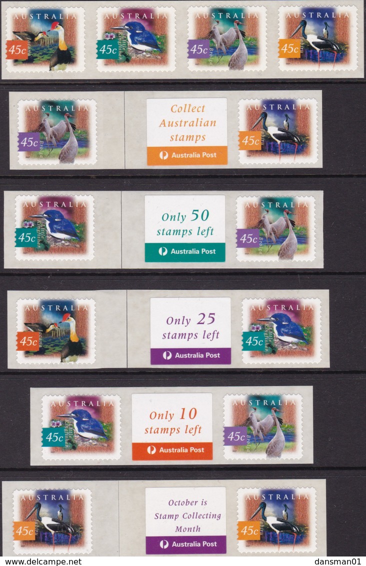 Australia 1997 Birds Sc 1539b Mint Never Hinged - Mint Stamps