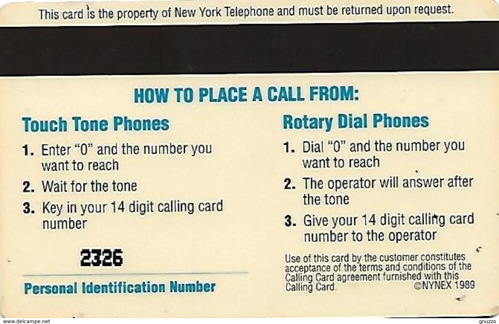 U.S.A,- PREPAID CARD-NEW YORK TELEPHONE -CALLING CARD - Altri & Non Classificati