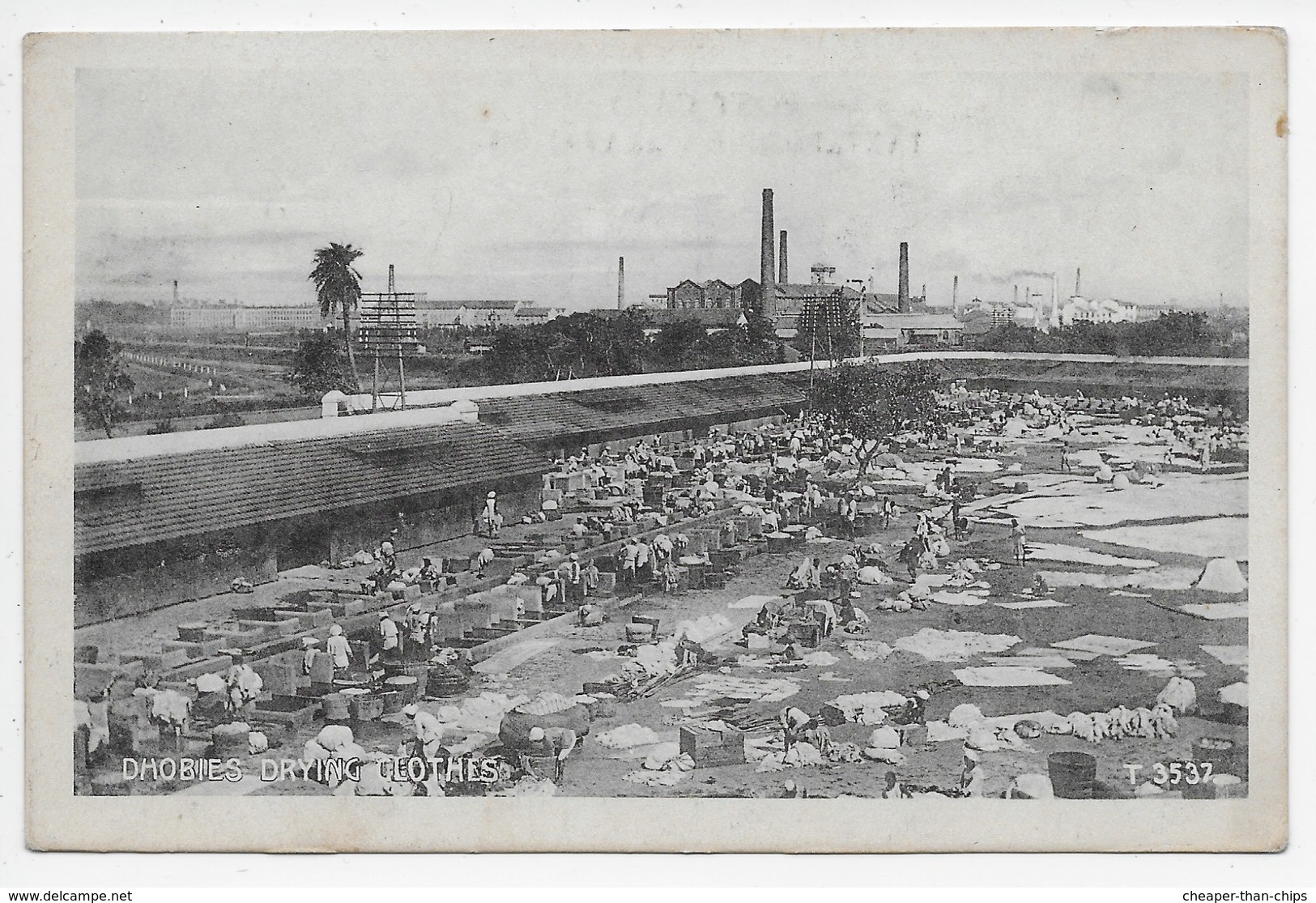 Dhobies Drying Clothes - Macropolo T 3537 - India