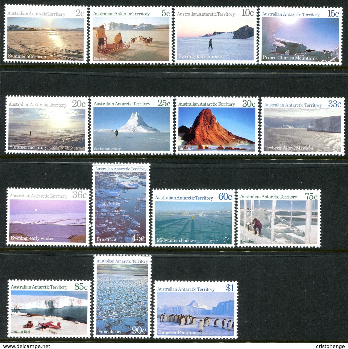 Australian Antarctic Territory 1984-87 Scenes Set MNH (SG 63-77) - Unused Stamps