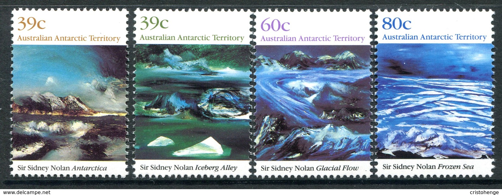 Australian Antarctic Territory 1989 Landscape Paintings Set MNH (SG 84-87) - Unused Stamps