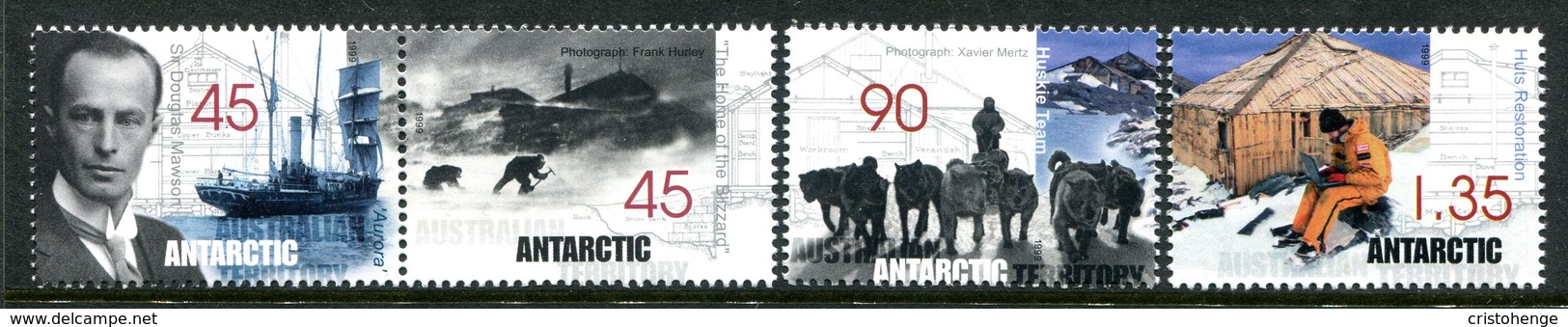 Australian Antarctic Territory 1999 Restoration Of Mawson's Huts Set MNH (SG 126-129) - Unused Stamps