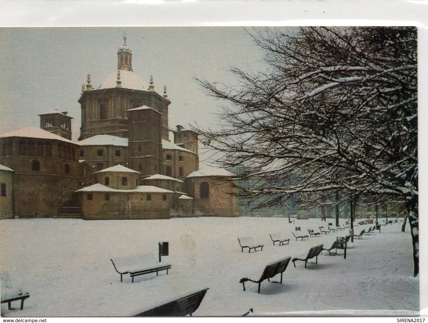 MILANO - BASILICA DI SAN LORENZO Dopo Nevicata  - L'ABSIDE - NON VIAGGIATA - Milano