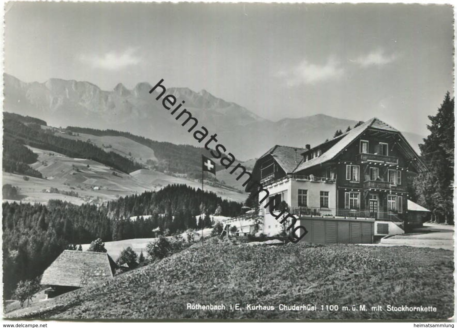 Röthenbach - Kurhaus Chuderhüsi - Besitzer P. Jakob - Foto-AK Grossformat - Verlag Globetrotter Luzern - Röthenbach Im Emmental