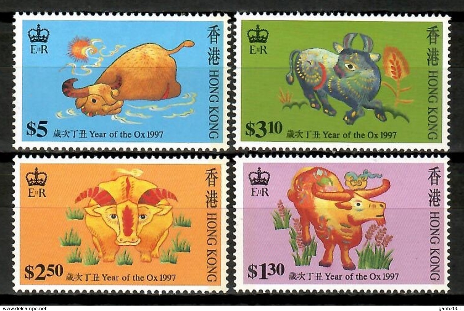 Hong Kong 1997 / Year Of The Ox MNH Año Del Buey / Cu14202  41-25 - Año Nuevo Chino