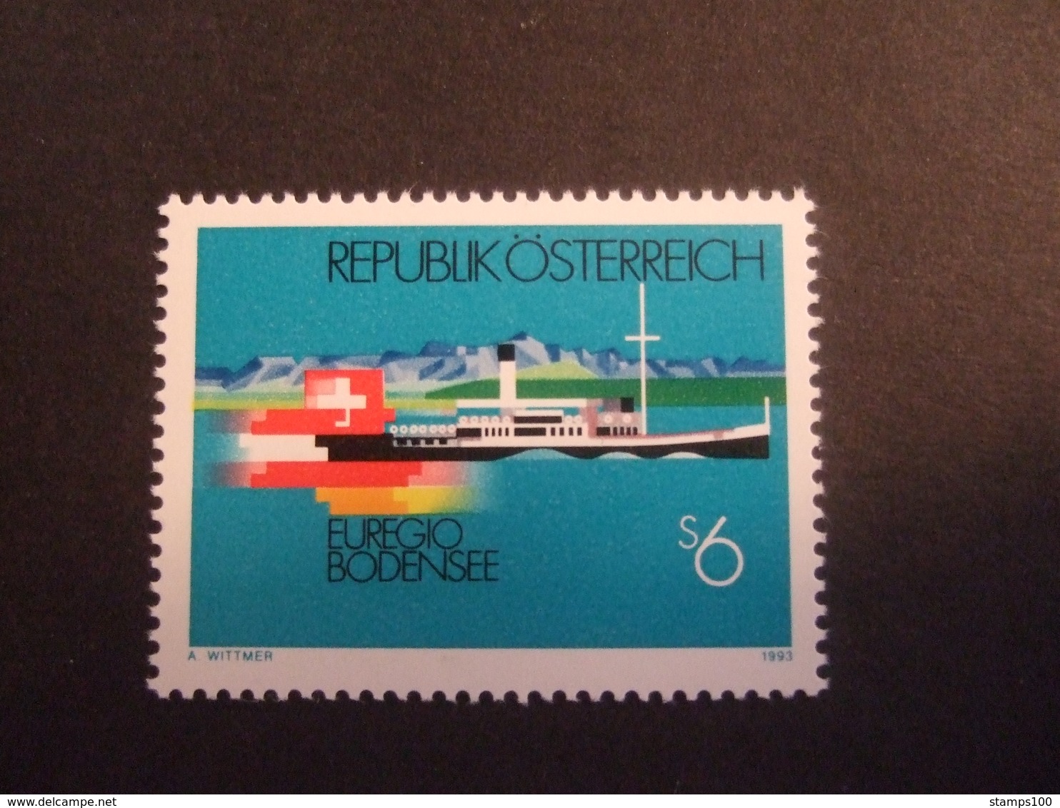 AUSTRIA 1993 LAKE CONSTANCE JOINT ISSUE WITH SWITZERLAND AND GERMANY .  MNH ** (E56-NVT) - Emissioni Congiunte