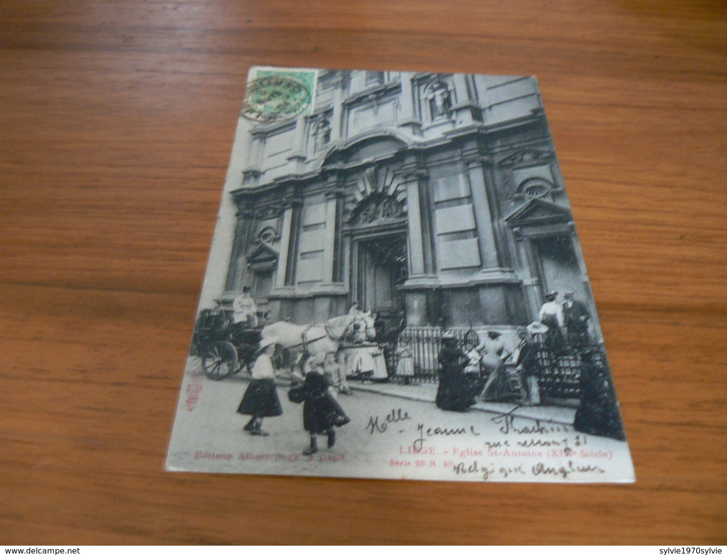 CARTE POSTALE BELGIQUE  / LIEGE  EGLISE ST ANTOINE   /    VOYAGEE - Other & Unclassified