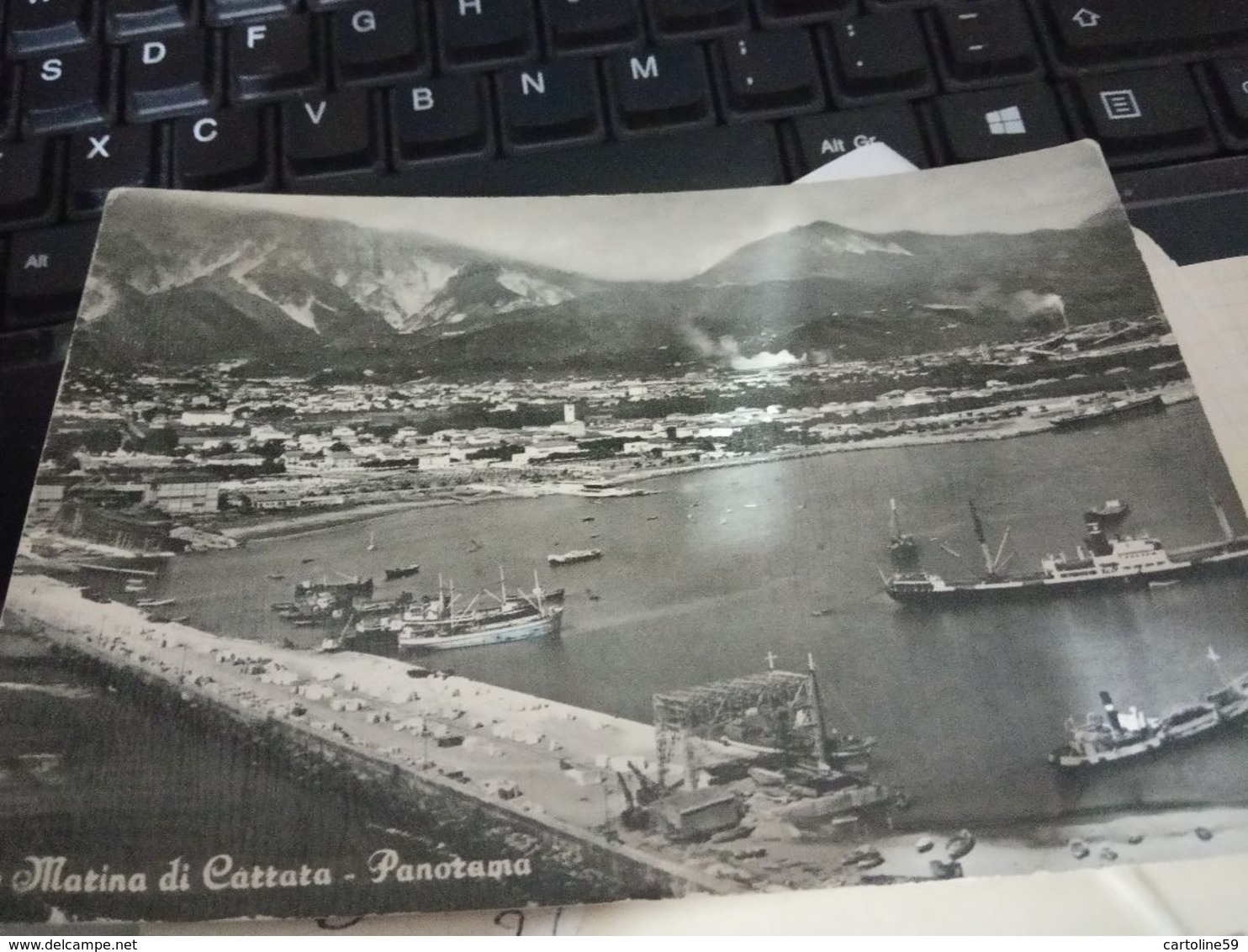 MARINA DI CARRARA PORTO NAVE SHIP  CARGO  VB1964 HD10324 - Carrara