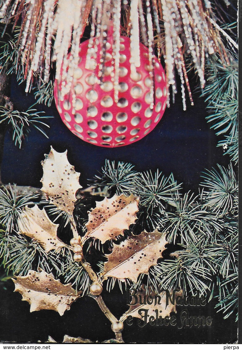 BUON NATALE E FELICE ANNO - COMPOSIZIONE - VIAGGIATA FRANCOBOLLO ASPORTATO - Altri & Non Classificati