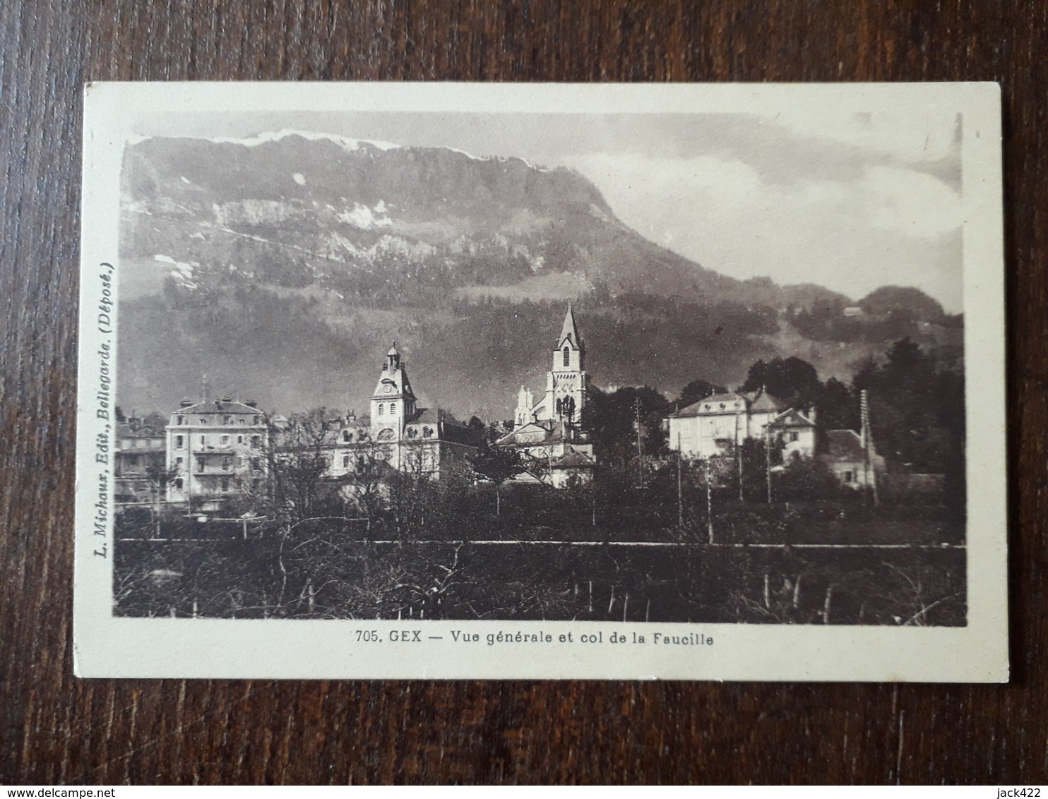 L22/198  GEX . Vue Générale Et Le Col De La Faucille - Gex