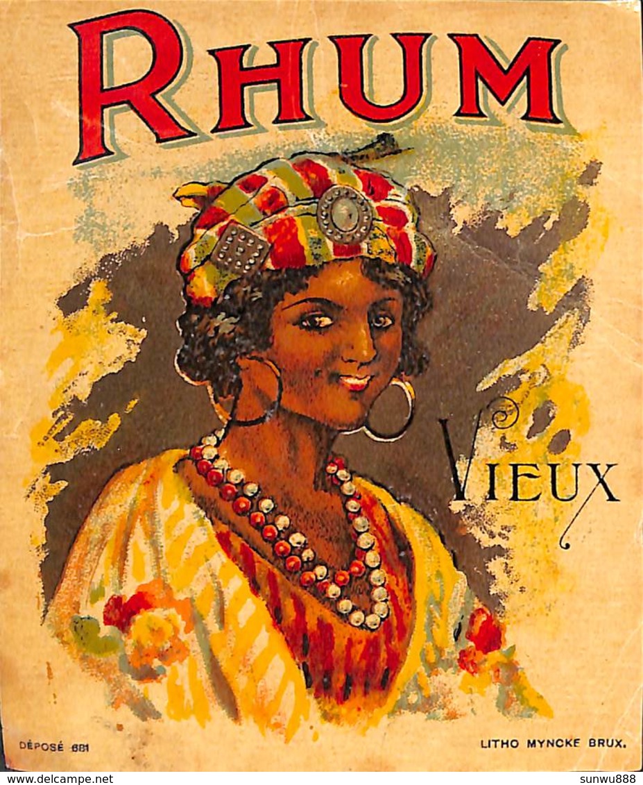 Rhum Vieux (Litho Myncke Bruxelles) - Rhum